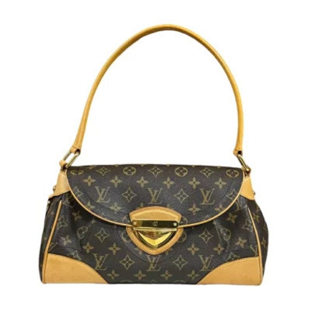 Louis Vuitton Beverly Monogram Shoulder Bag Canvas Brown